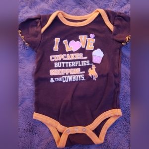 Wyoming Cowboys Baby Onsie 6-9 Months Team Athletics